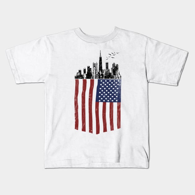 American city Kids T-Shirt by barmalisiRTB